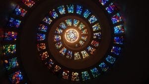 stained glass spiral stained glass spiral